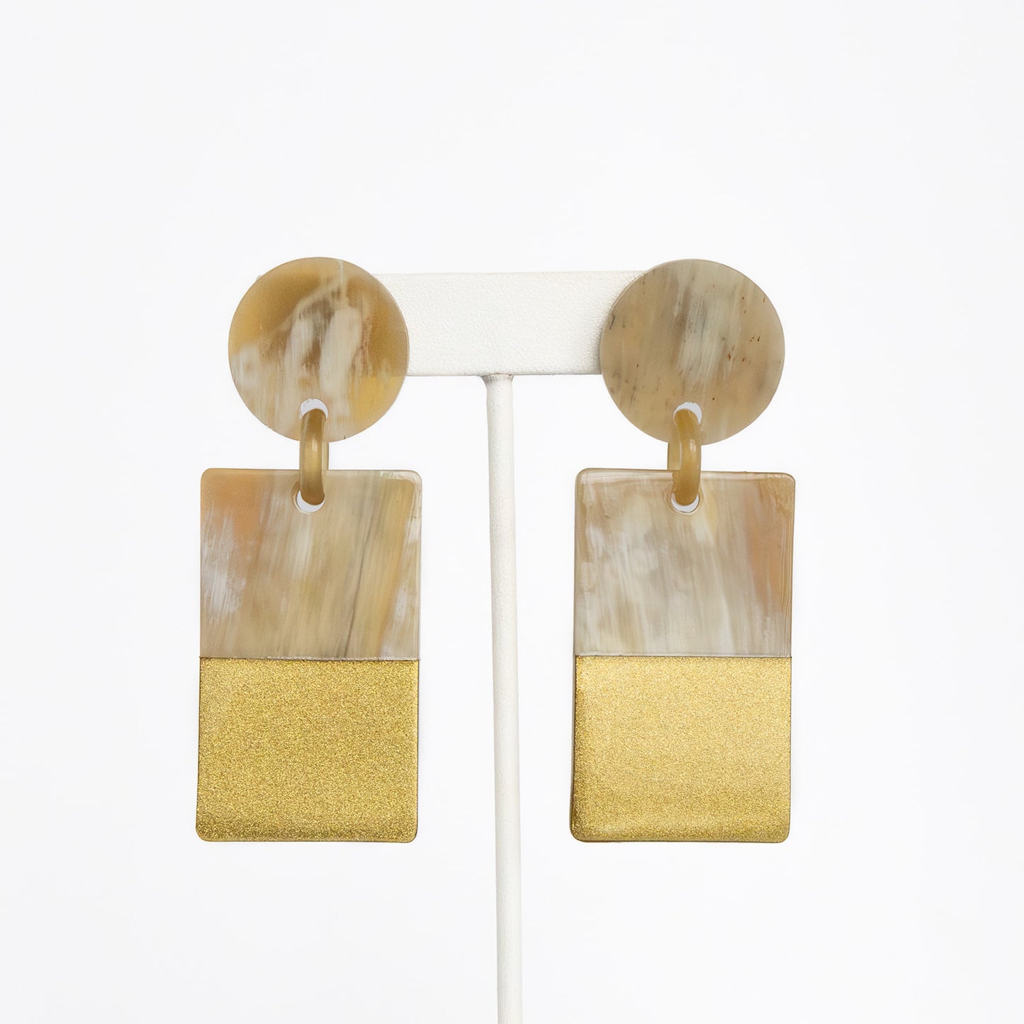 Gold Dipped Statement Earrings