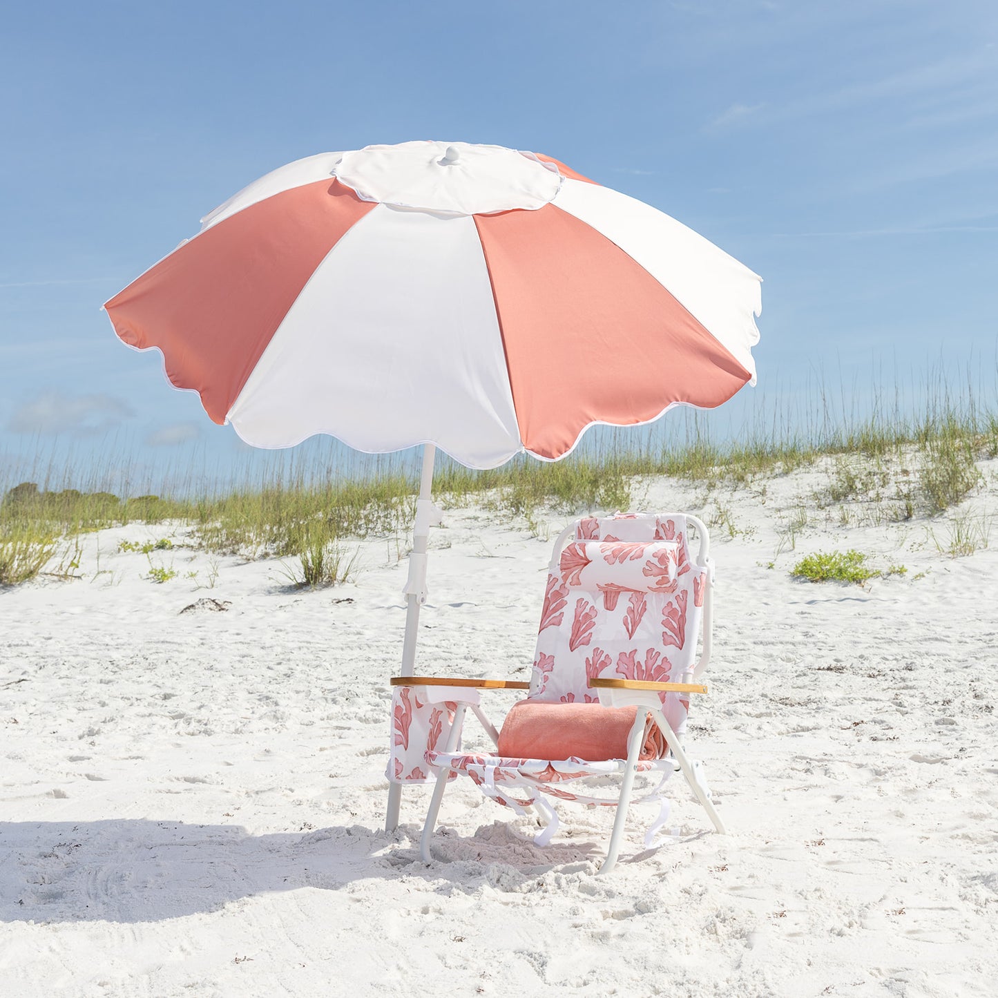 Lilliana Coral Beach Umbrella