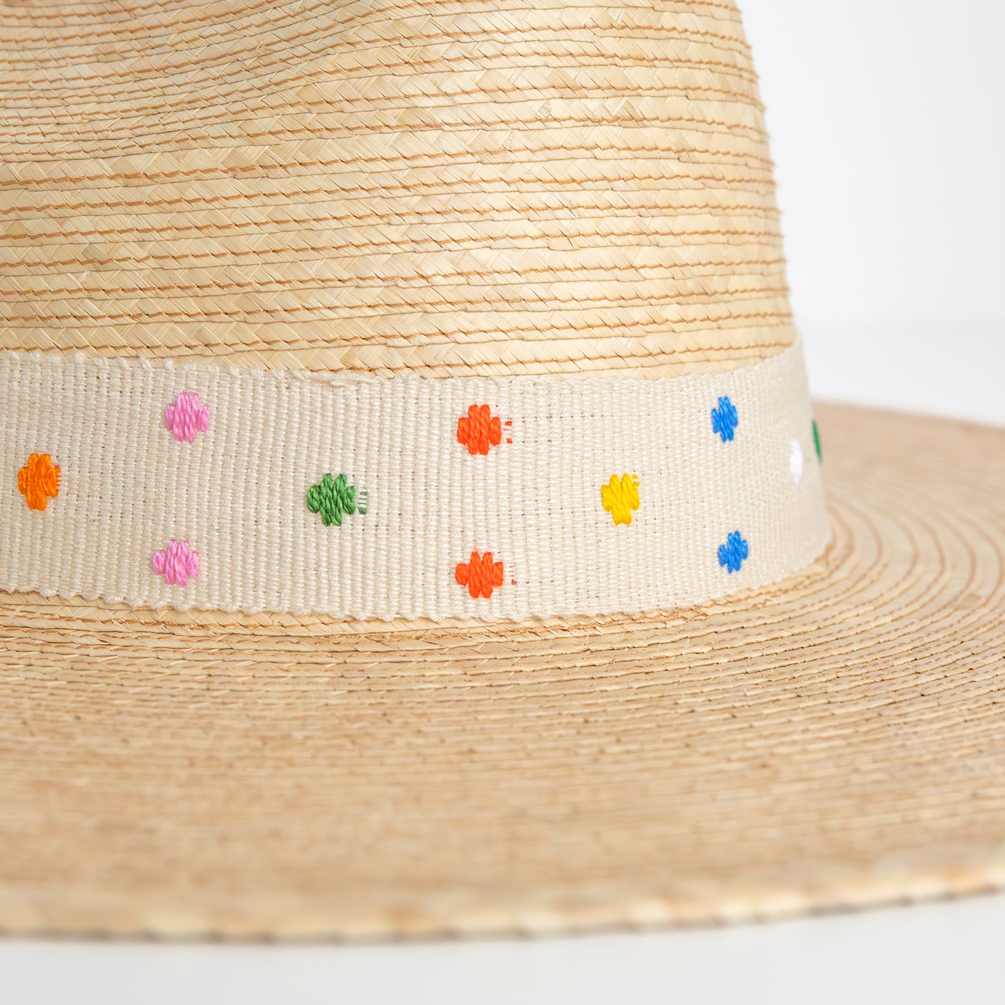 Vanilla Swiss Dot Hat