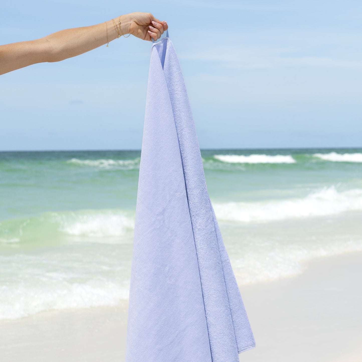 Alexandra Scalloped Edge Beach Towel