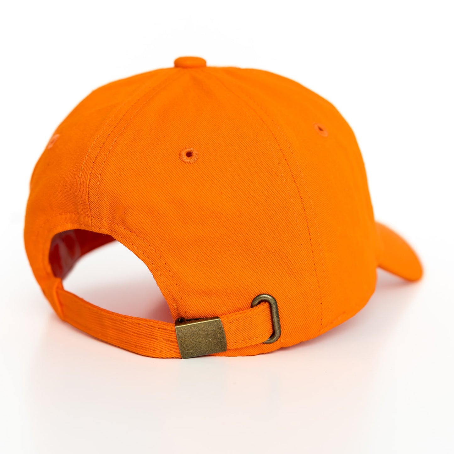 Orange baseball hat, cap on a white background