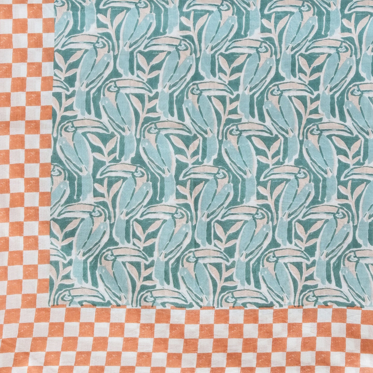 Toucan and Checkered Sarong