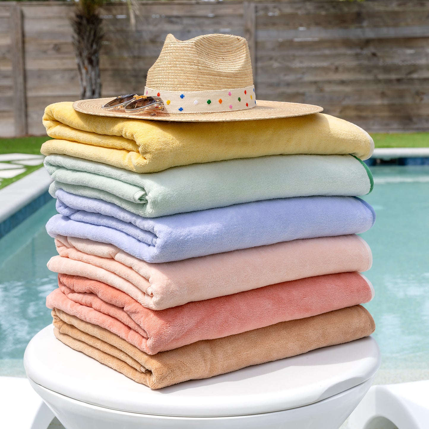 Willa Scalloped Edge Beach Towel
