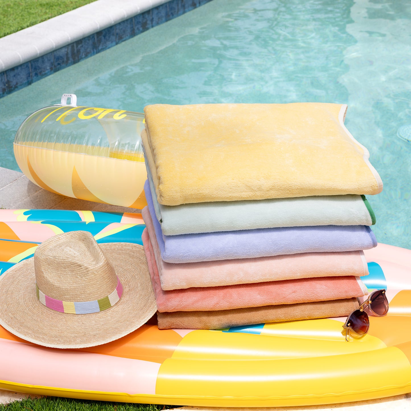 Vivienne Scalloped Edge Beach Towel