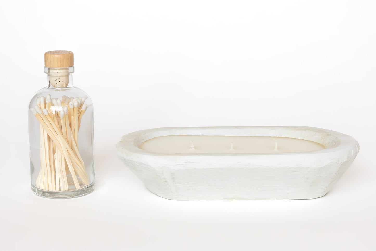 Medium Oval Dough Bowl Candle