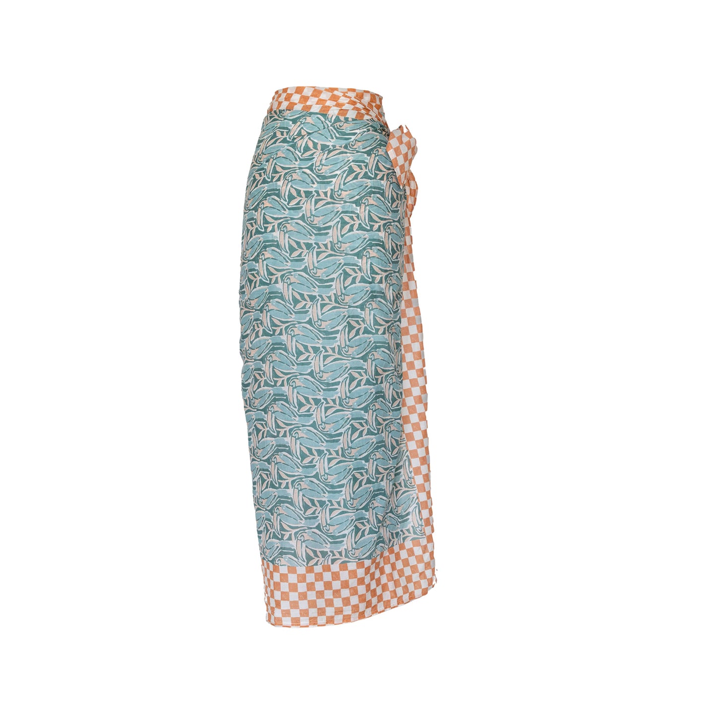 Toucan and Checkered Sarong