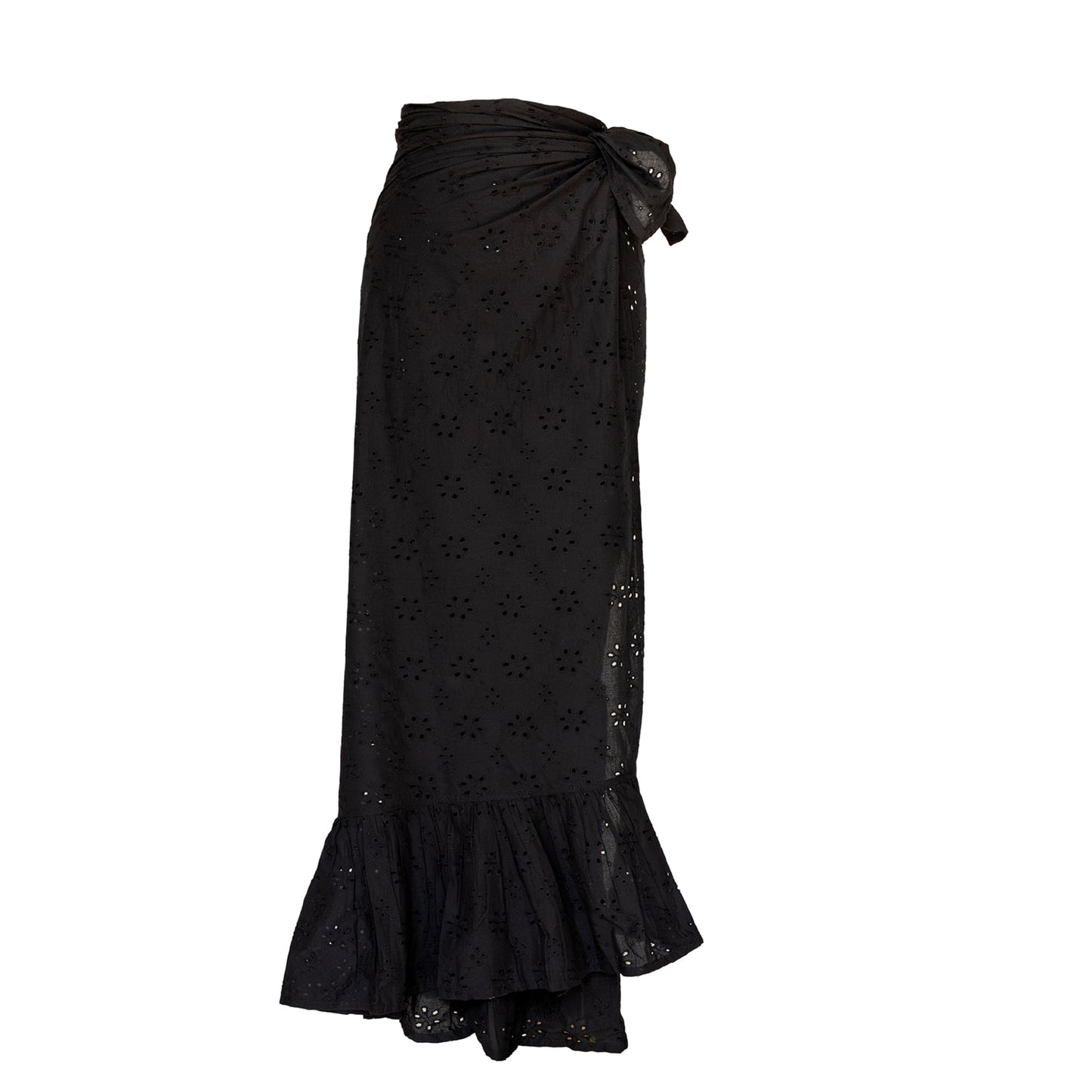 Black Eyelet Vienna Sarong