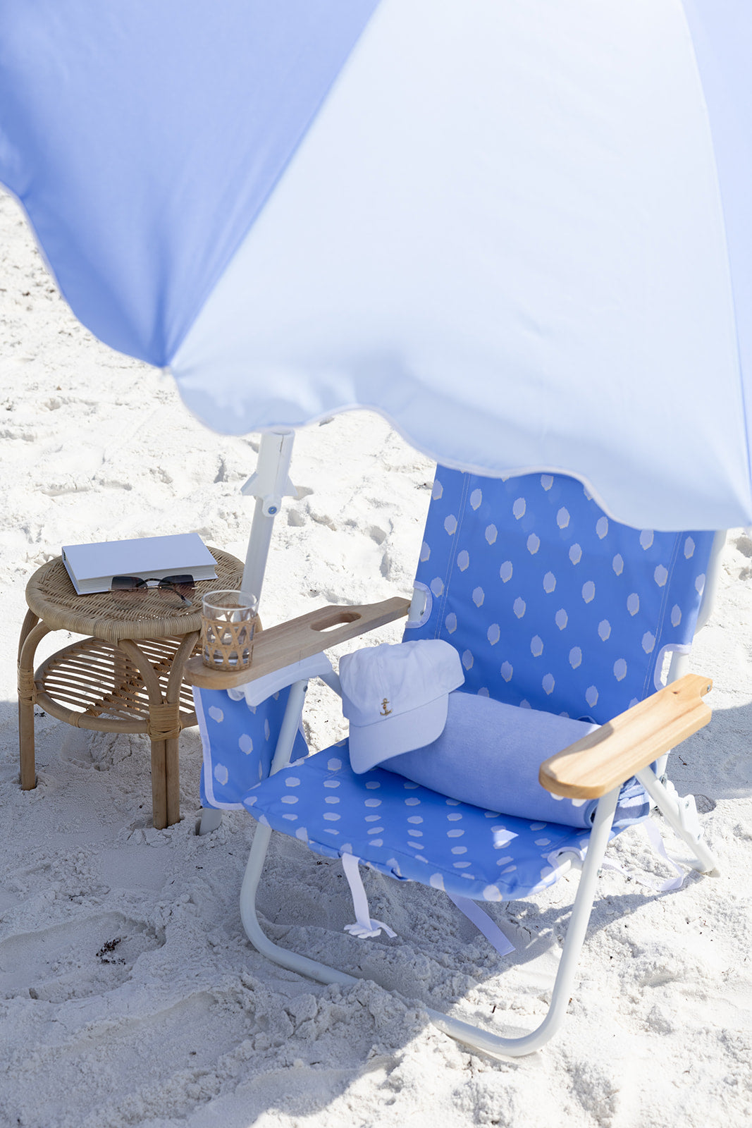 alexandra dot blue beach set