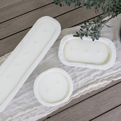 Small Round Dough Bowl Candle