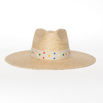 Vanilla Swiss Dot Hat