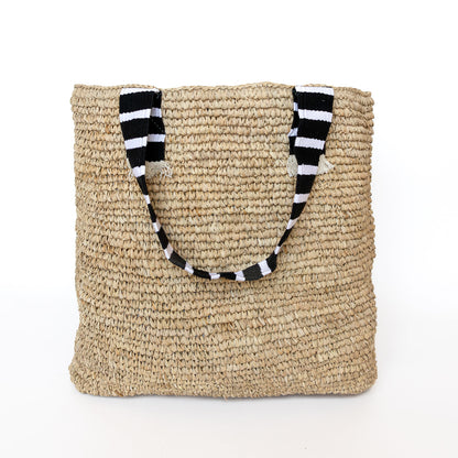Jakeline Large Raffia Tote