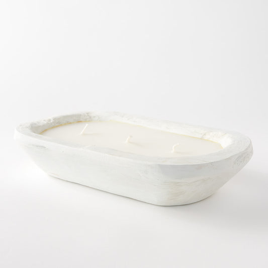 Medium Oval Dough Bowl Candle