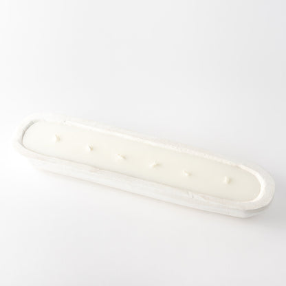 Large Oval Dough Bowl Candle