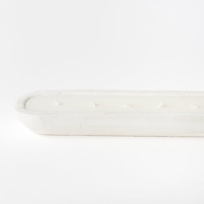 Large Oval Dough Bowl Candle