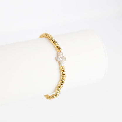 Beam Stretch Cross Bracelet