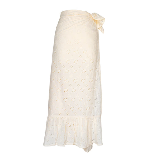 Ivory Eyelet Vienna Sarong